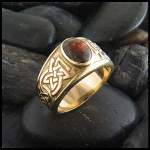 Galoglach Ring with Gemstones in Gold