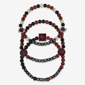 Game of Thrones™ House Targaryen 3 Pack Beaded Friendship Bracelet