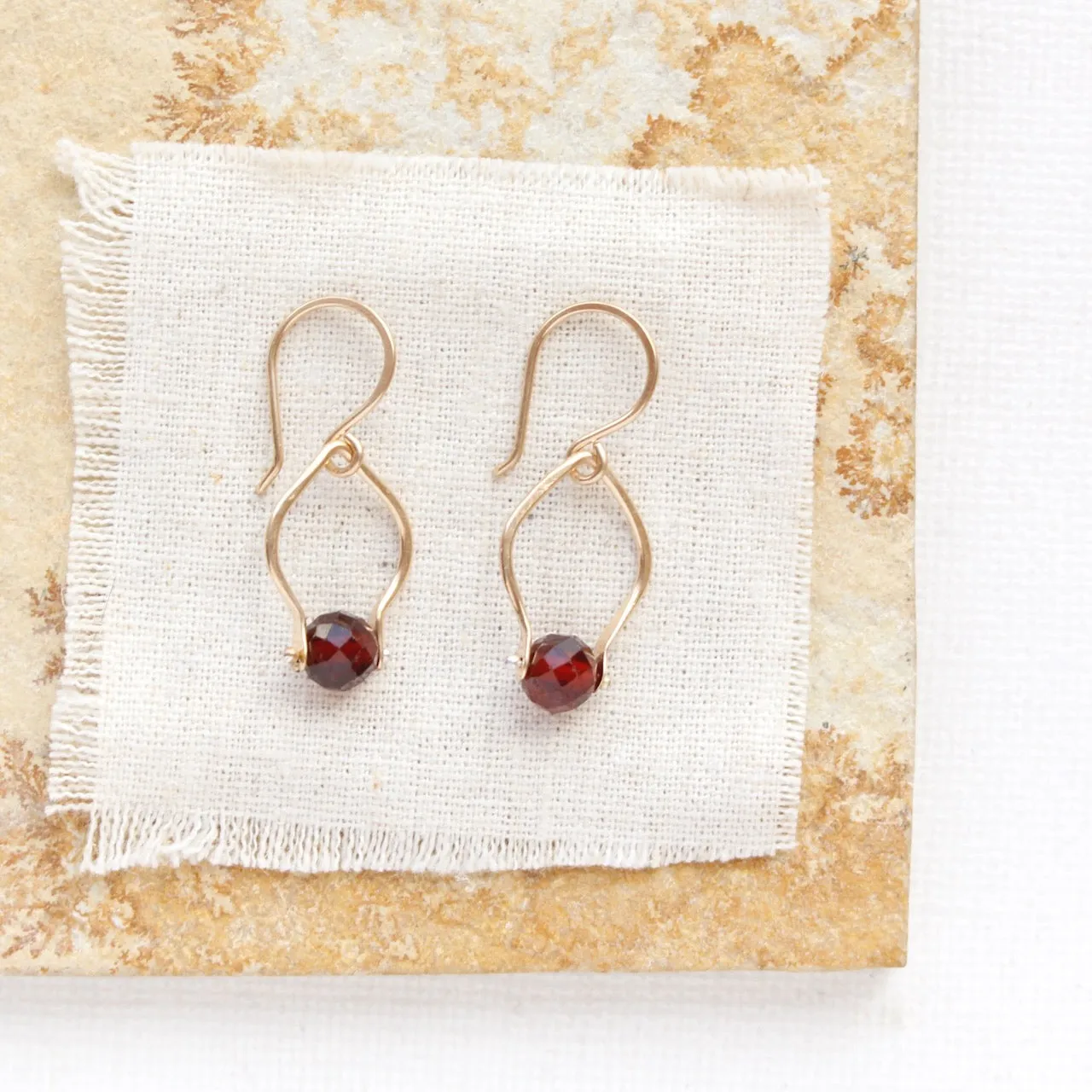 Garnet Delhi Earrings
