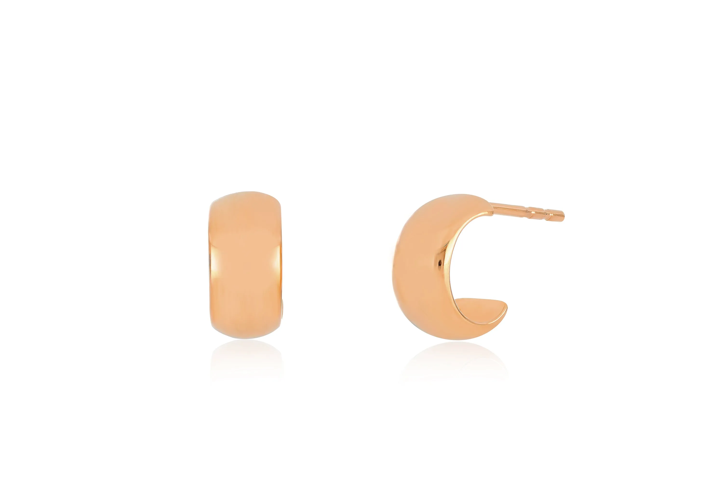 Gold Bubble Huggie Earrings