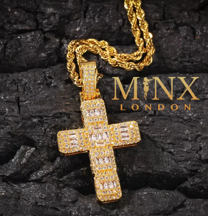 Gold Cross Pendant | Cross Pendant | Mens Cross Necklace