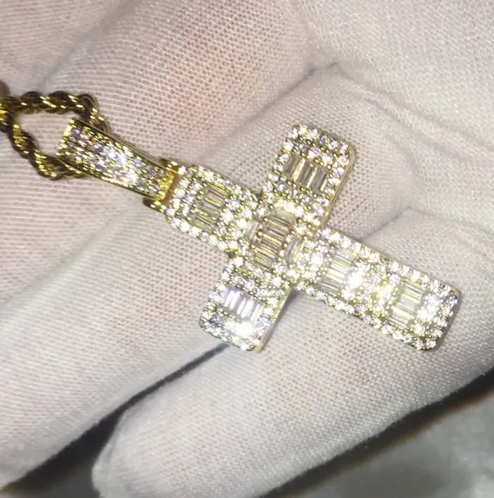 Gold Cross Pendant | Cross Pendant | Mens Cross Necklace
