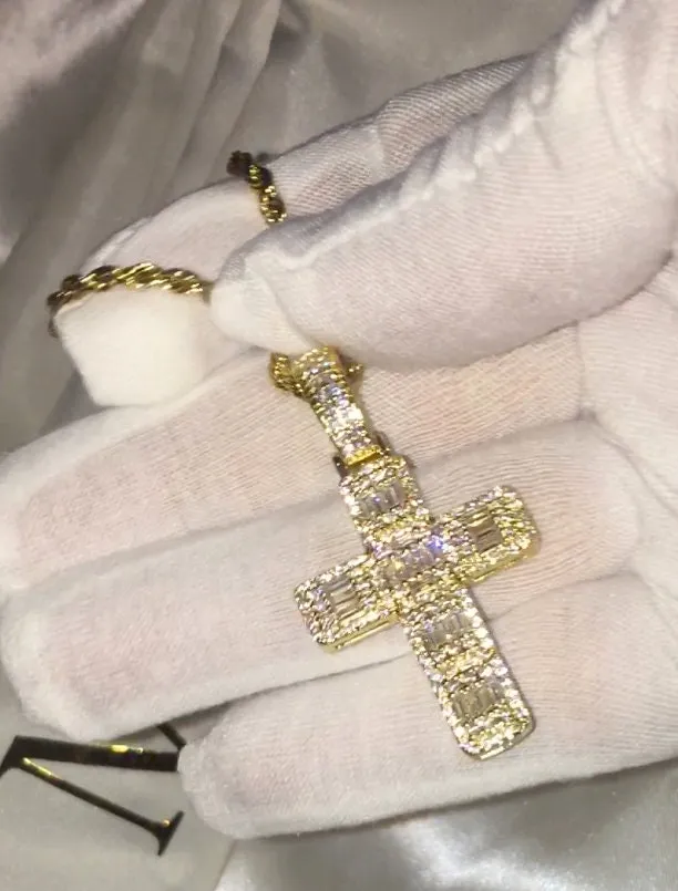 Gold Cross Pendant | Cross Pendant | Mens Cross Necklace