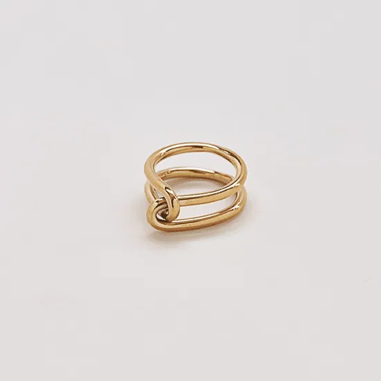 Gold Double Knot Ring