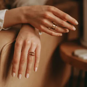 Gold Double Knot Ring