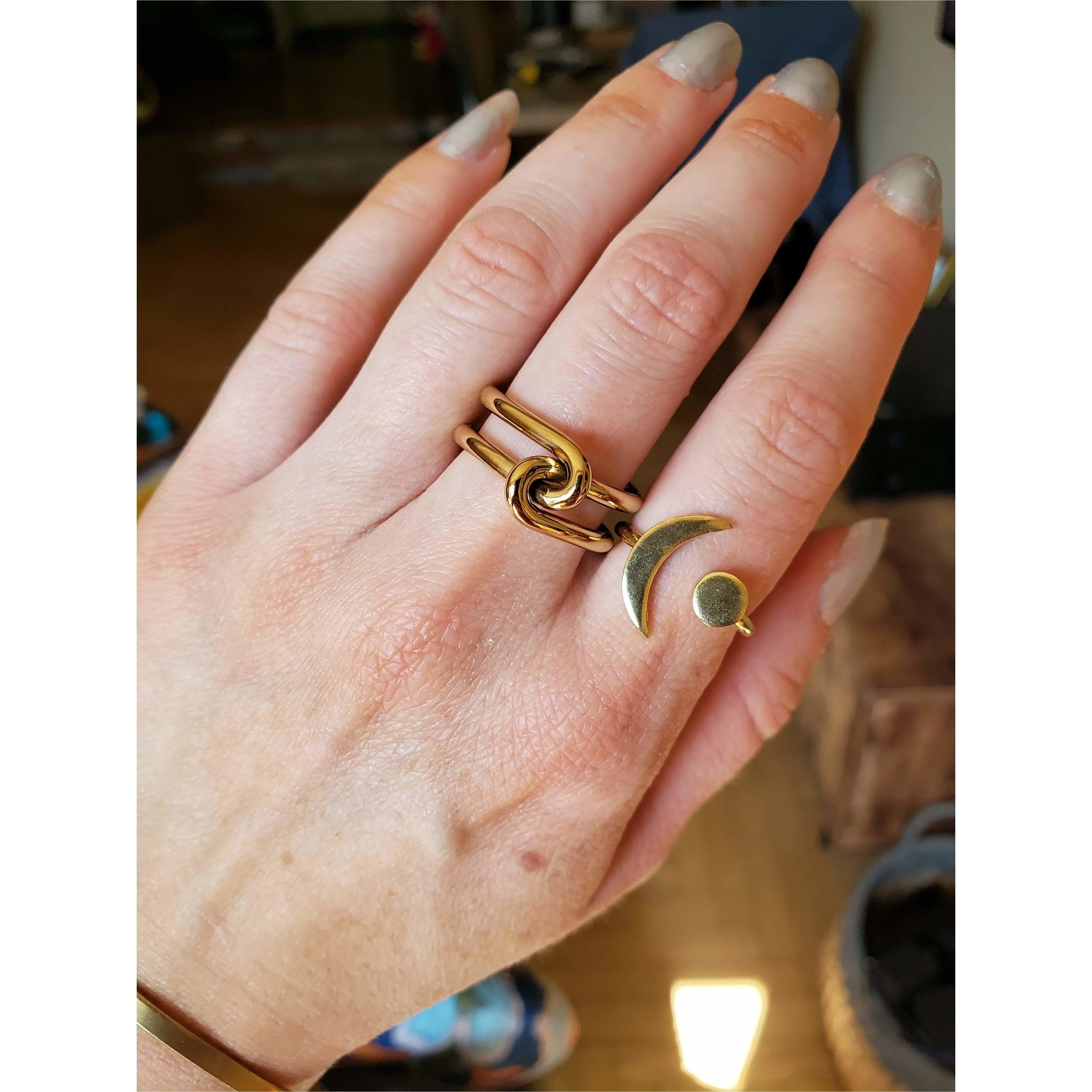 Gold Double Knot Ring