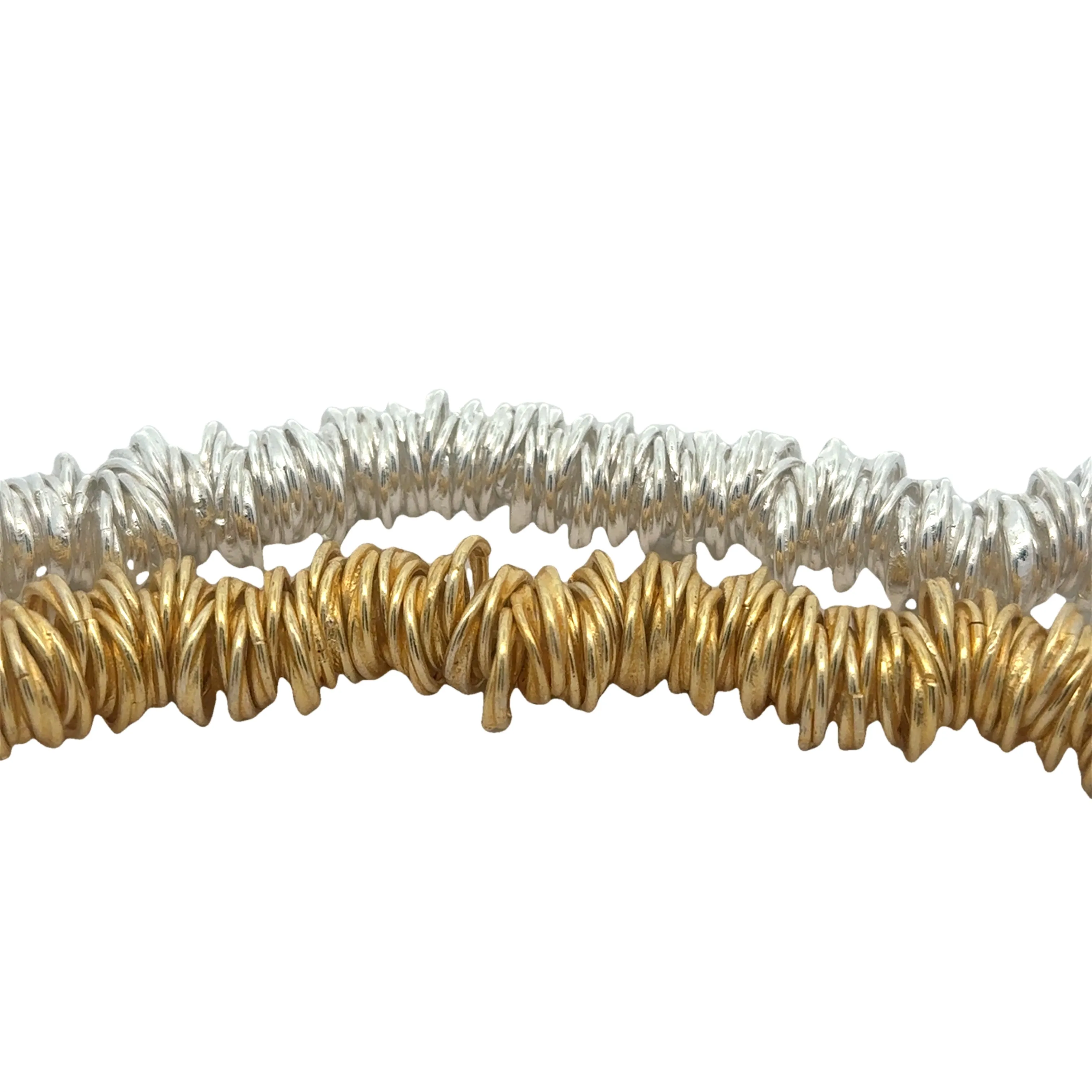 Gold Finish or Silver Plated Plain Twisted Rings, Love Knots , E-coated, Designer's Rings, Available in 4 sizes- 6mm, 8mm, 10mm, 12mm