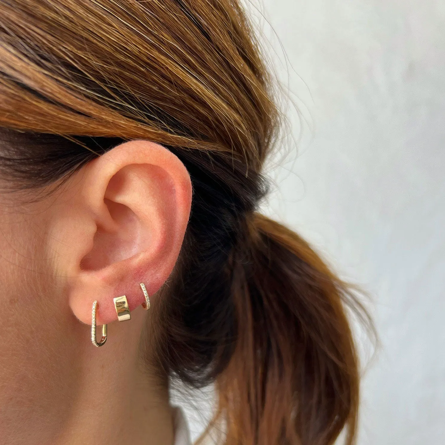 Gold Jumbo Huggie Earrings