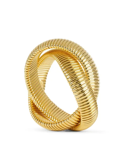 Gold Twist Cobra Bracelet