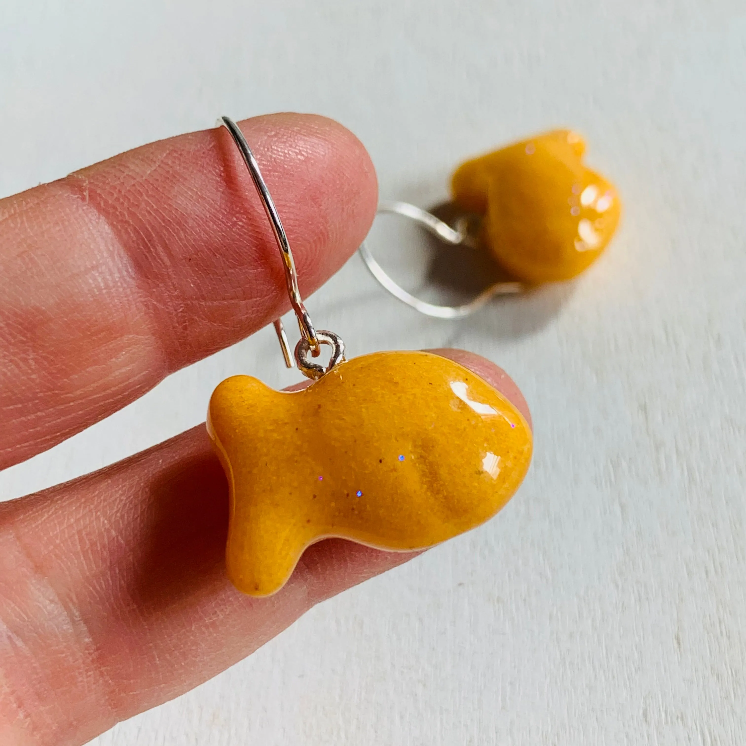 Goldfish Snack Earrings
