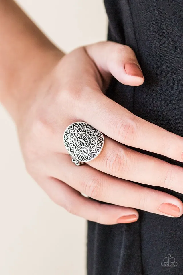 Good For The SOL - Silver - Sun Paparazzi Dainty Ring