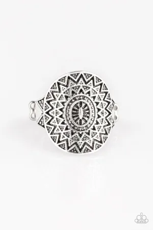 Good For The SOL - Silver - Sun Paparazzi Dainty Ring