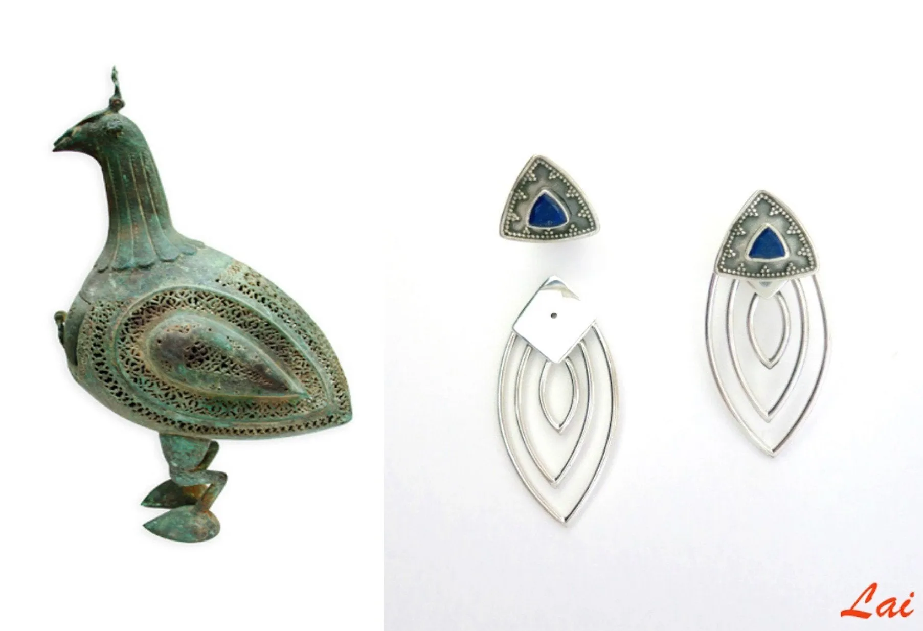 Gorgeous, detachable earrings that can be worn 2 ways