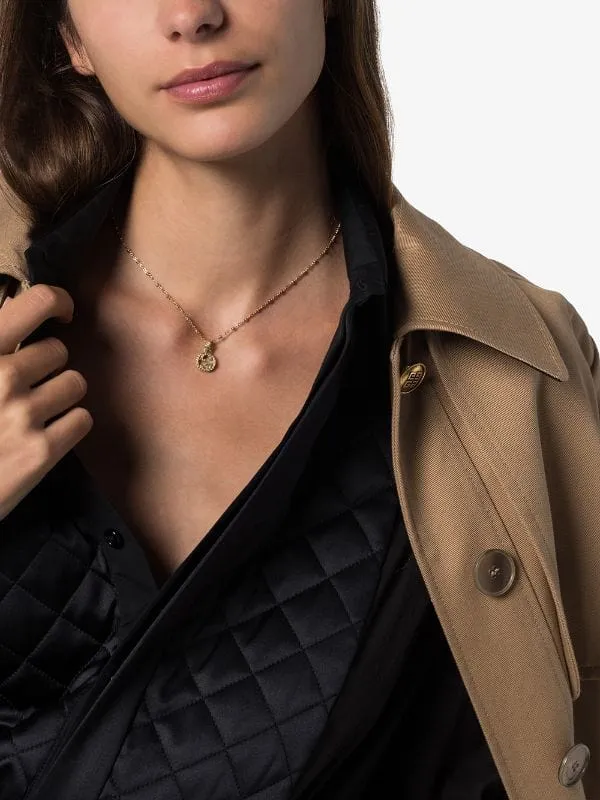 Gucci 18K Yellow Gold Interlocking G Beaded Chain Necklace