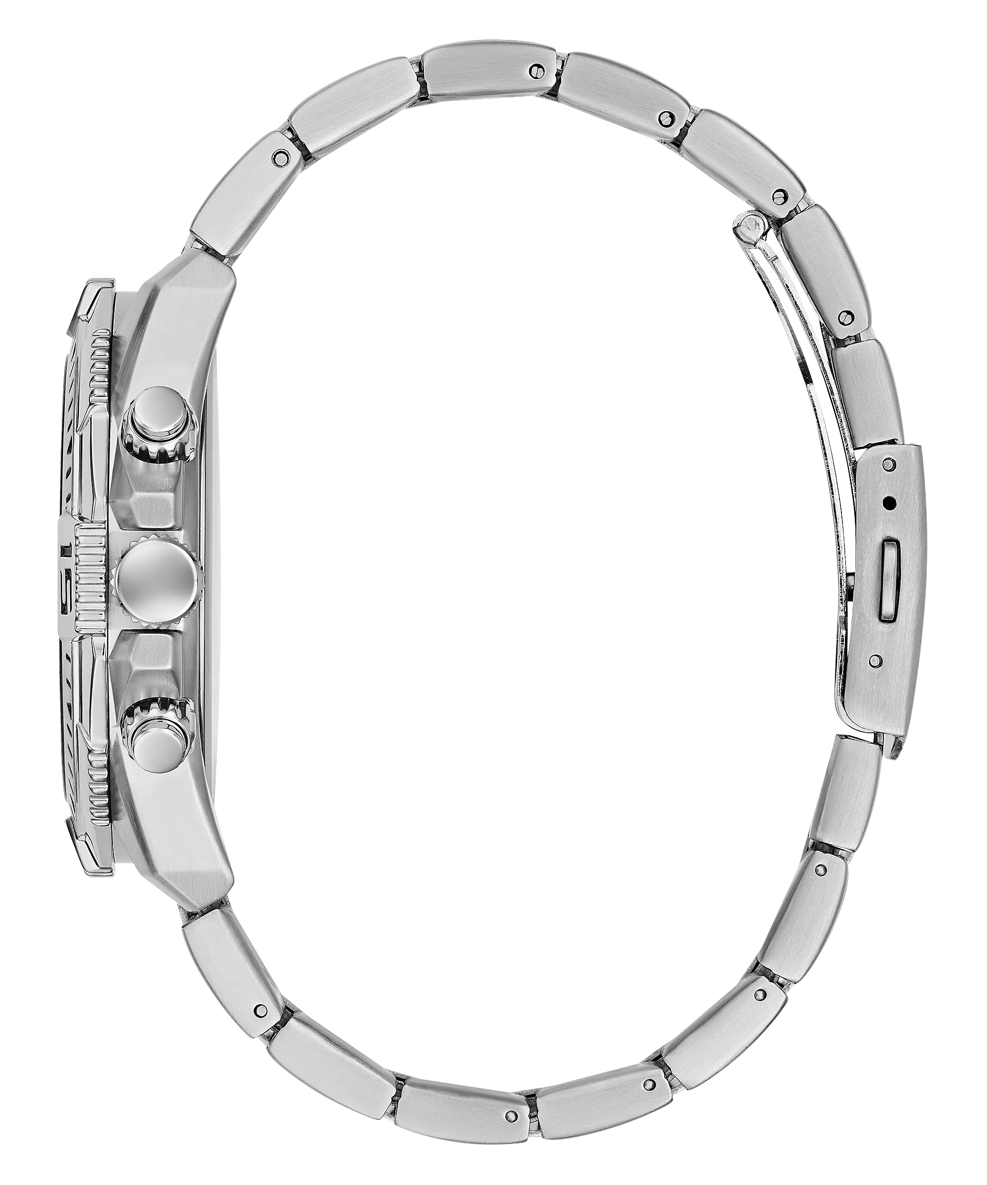 Guess Commander Silver Blue Dial Men's Watch GW0056G2