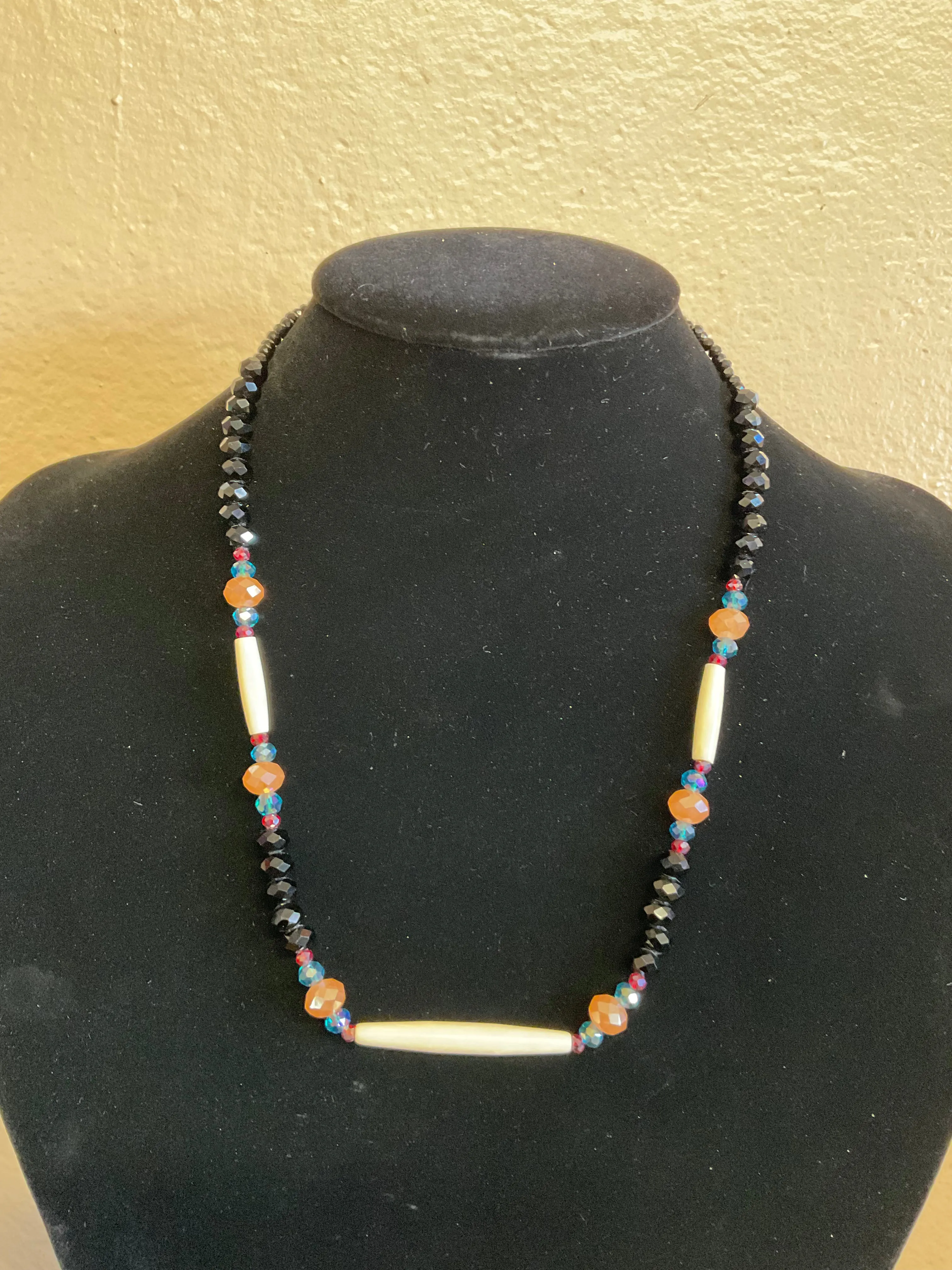 Hairpipe and Glass Beads Necklaces