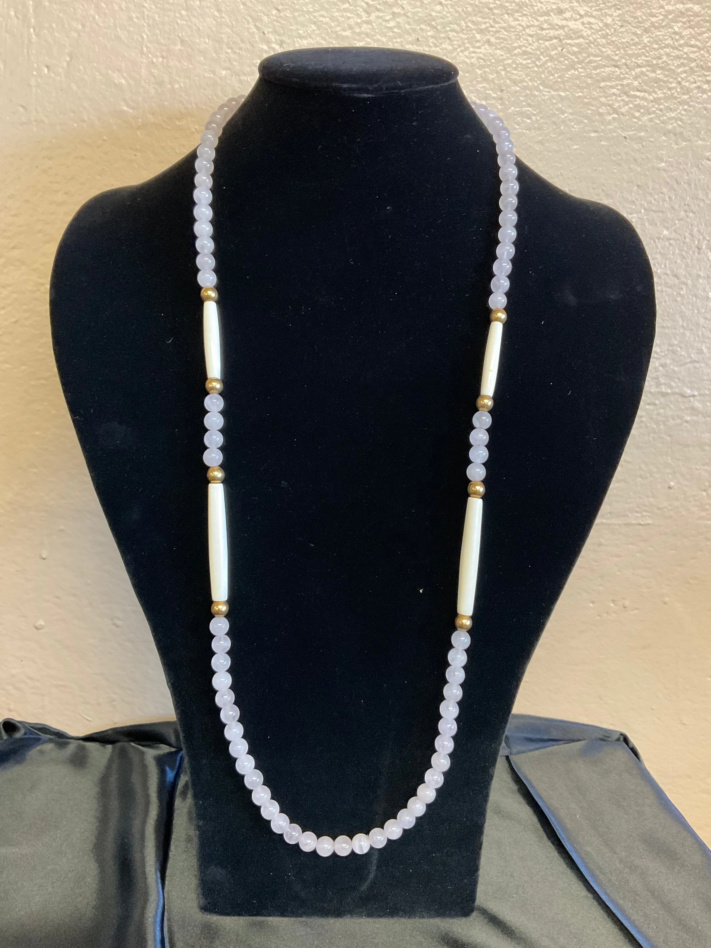 Hairpipe and Glass Beads Necklaces