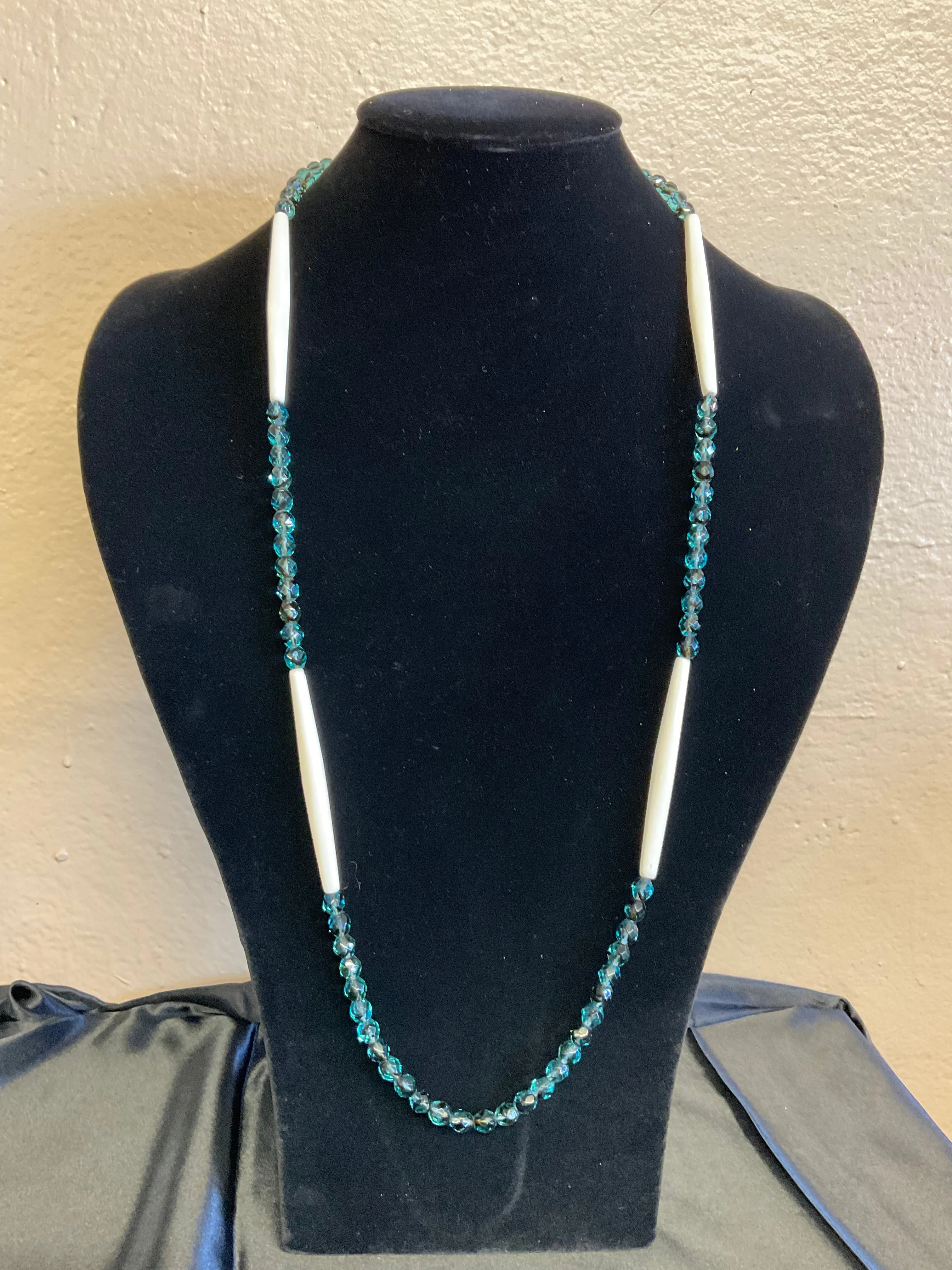 Hairpipe and Glass Beads Necklaces