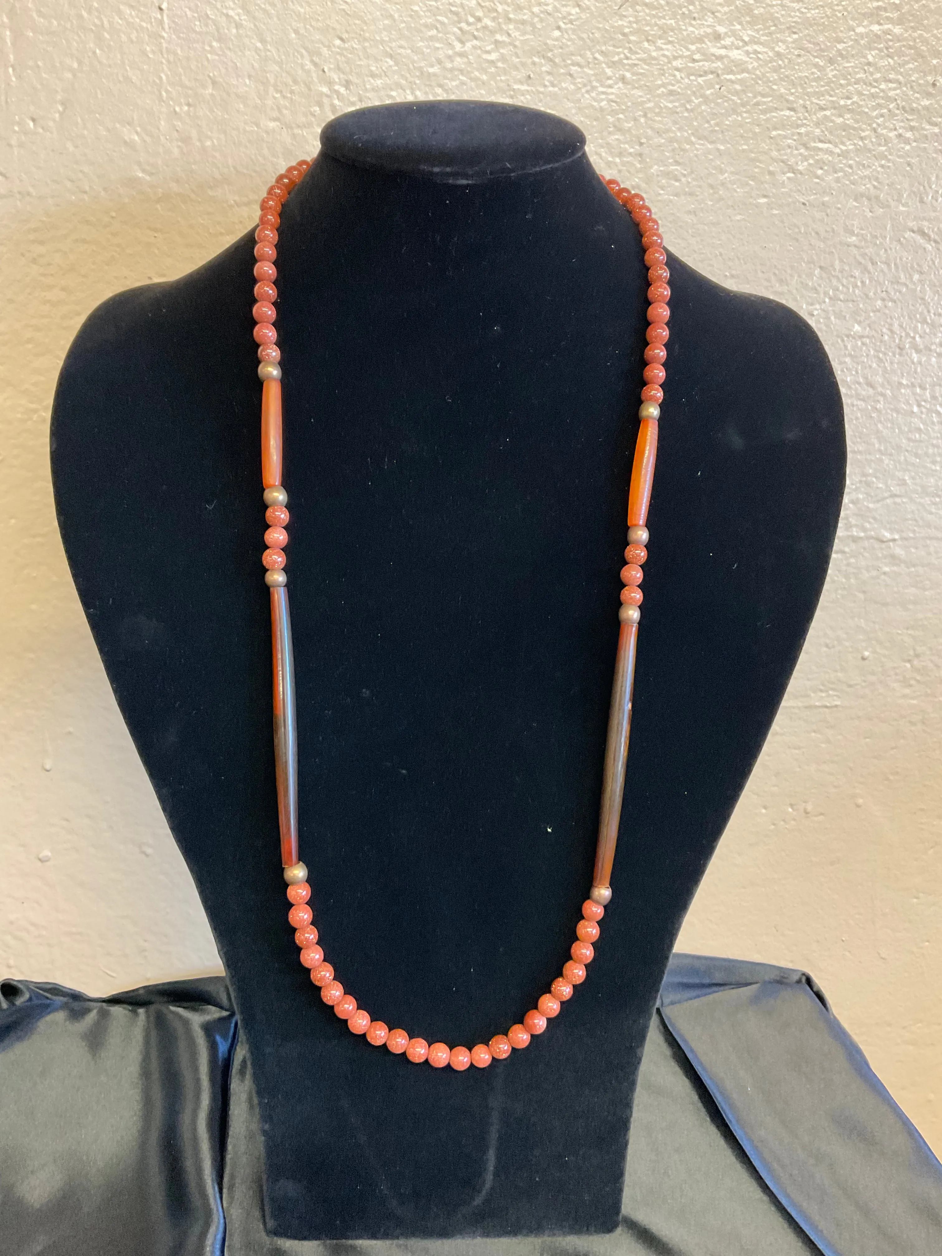 Hairpipe and Glass Beads Necklaces