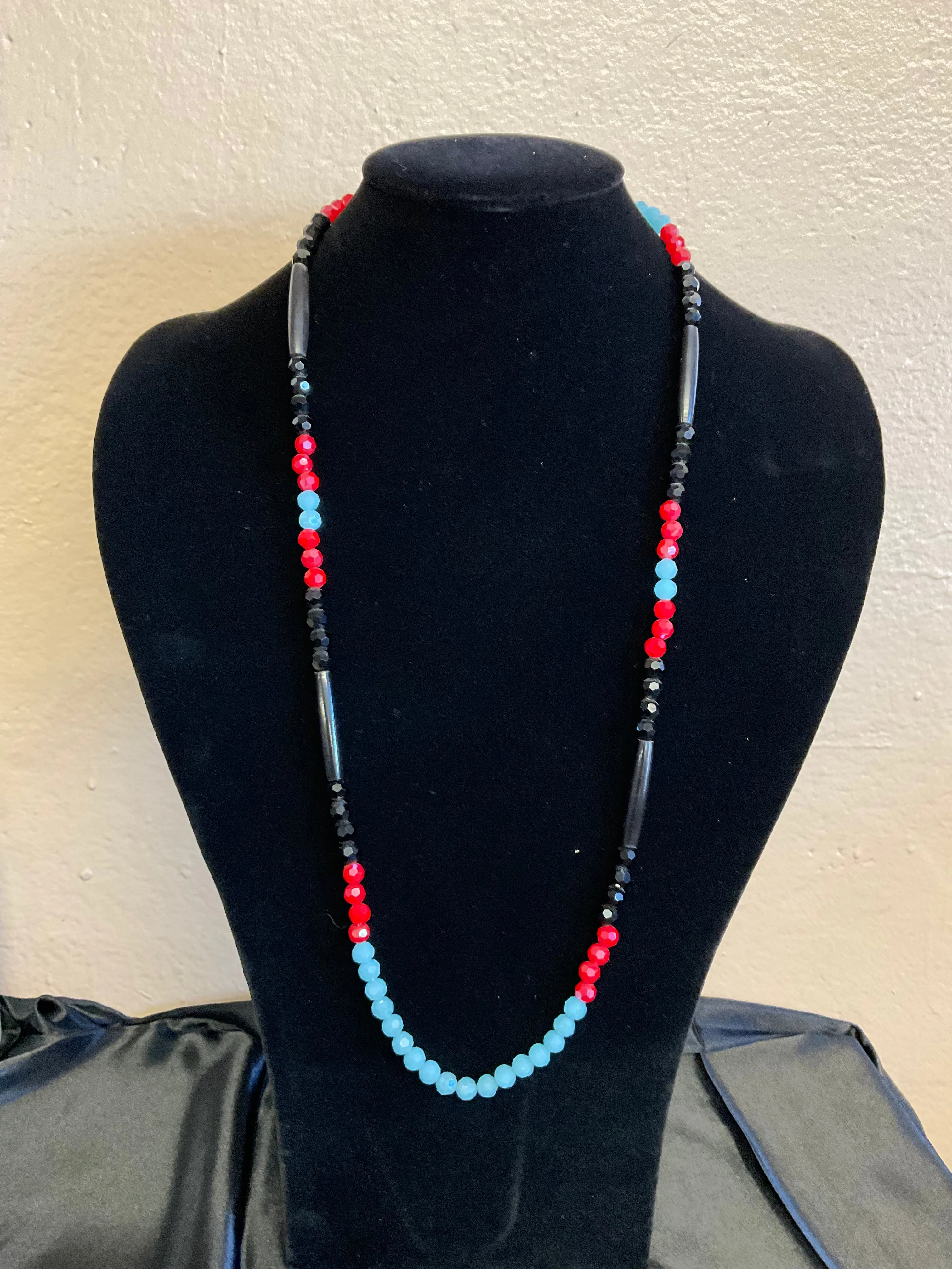 Hairpipe and Glass Beads Necklaces