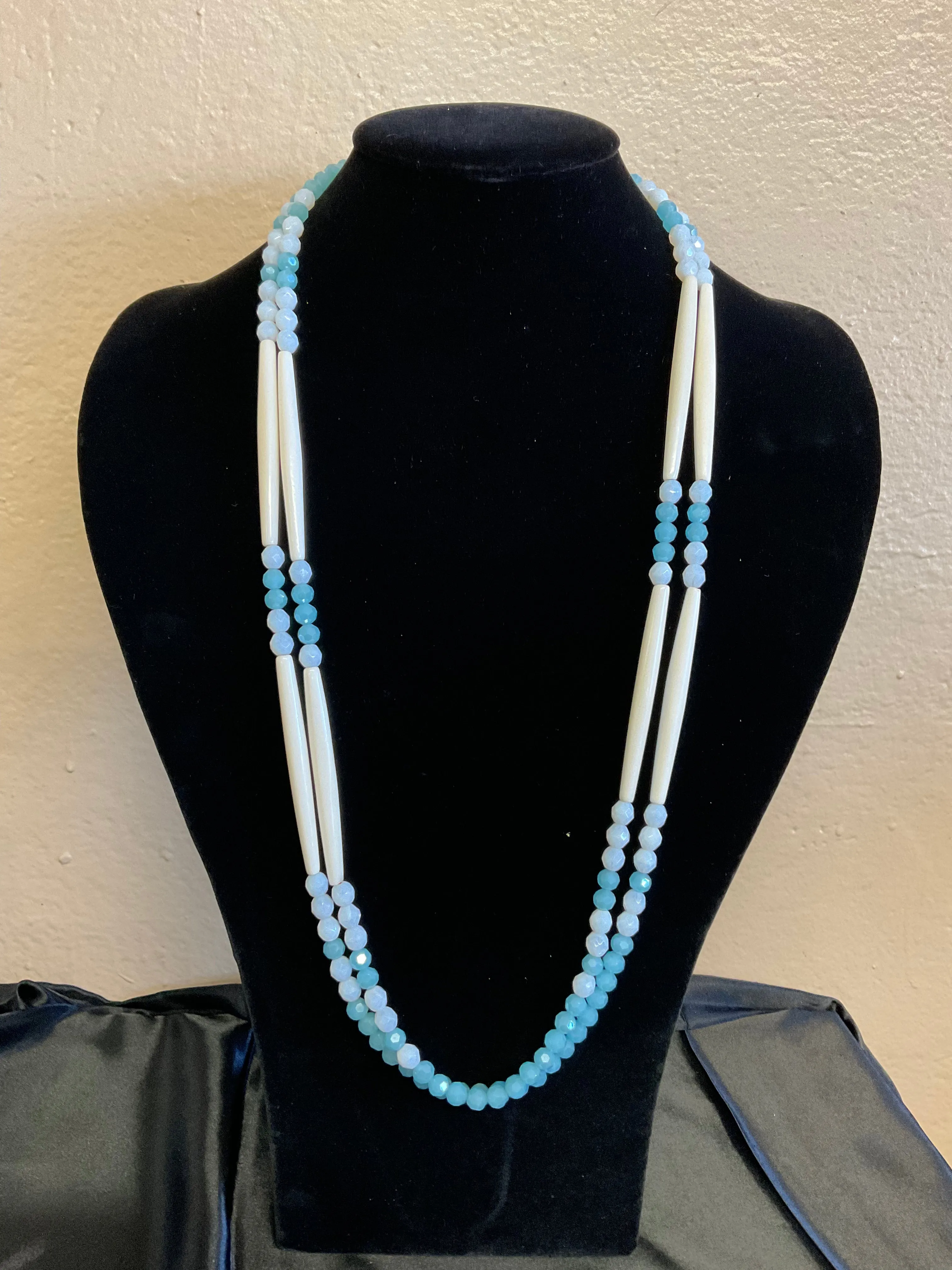 Hairpipe and Glass Beads Necklaces