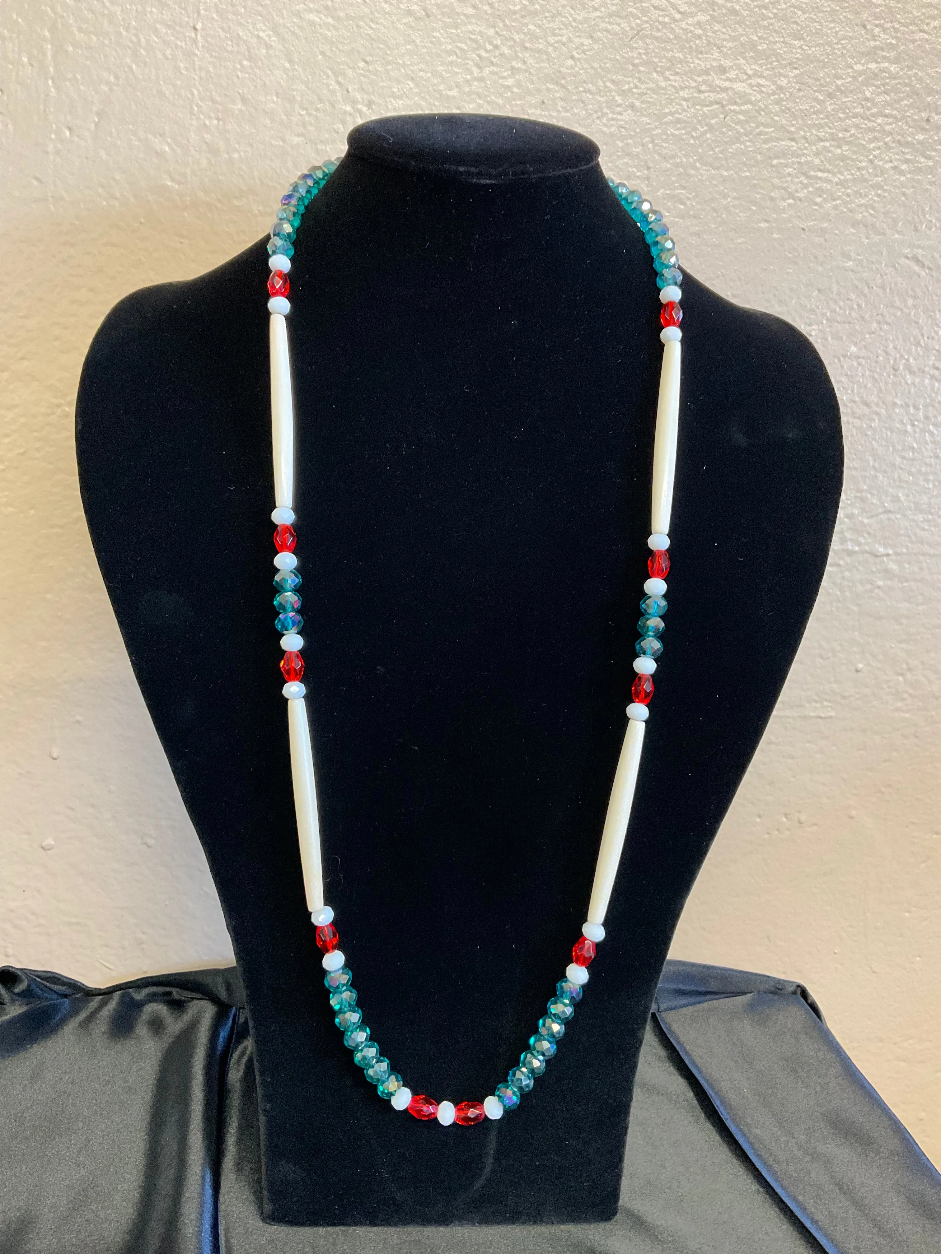 Hairpipe and Glass Beads Necklaces