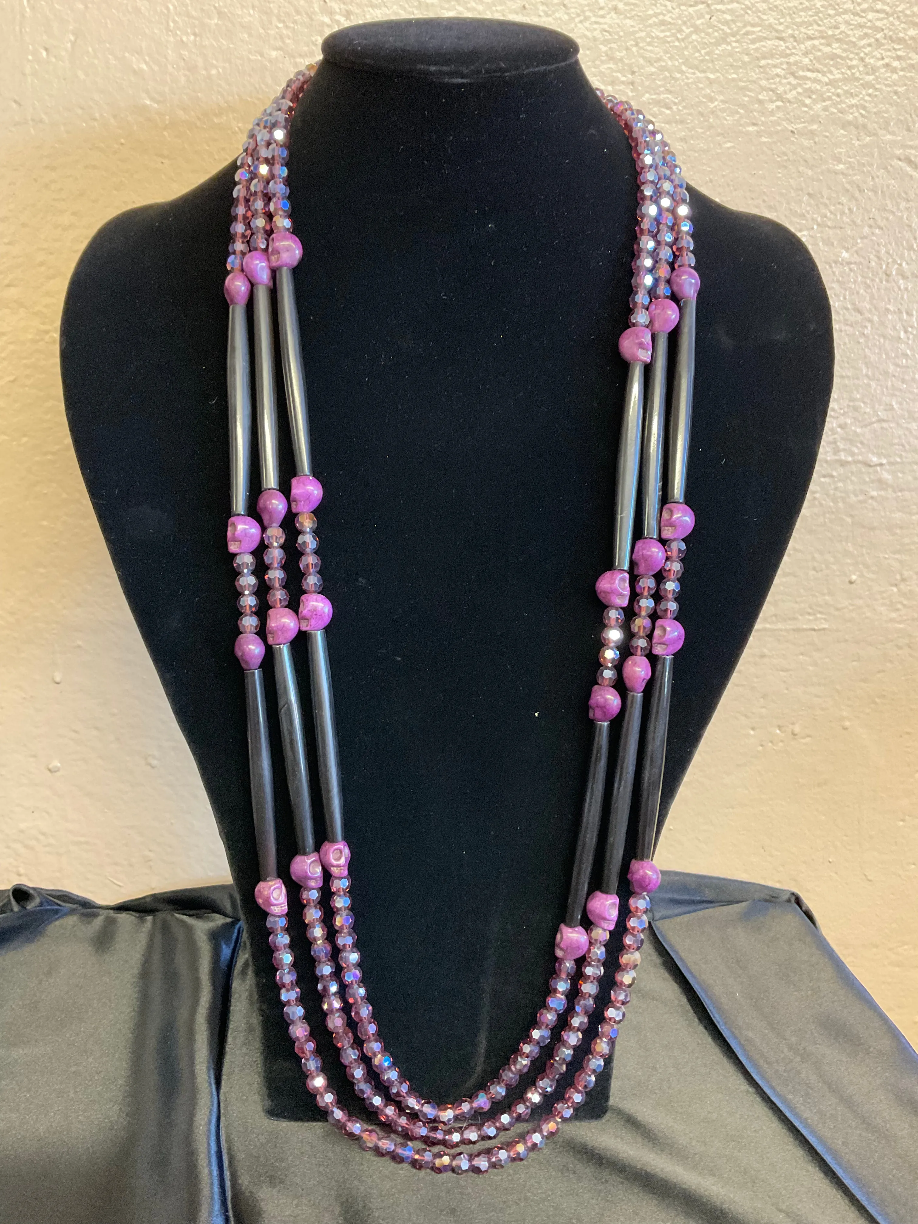 Hairpipe and Glass Beads Necklaces