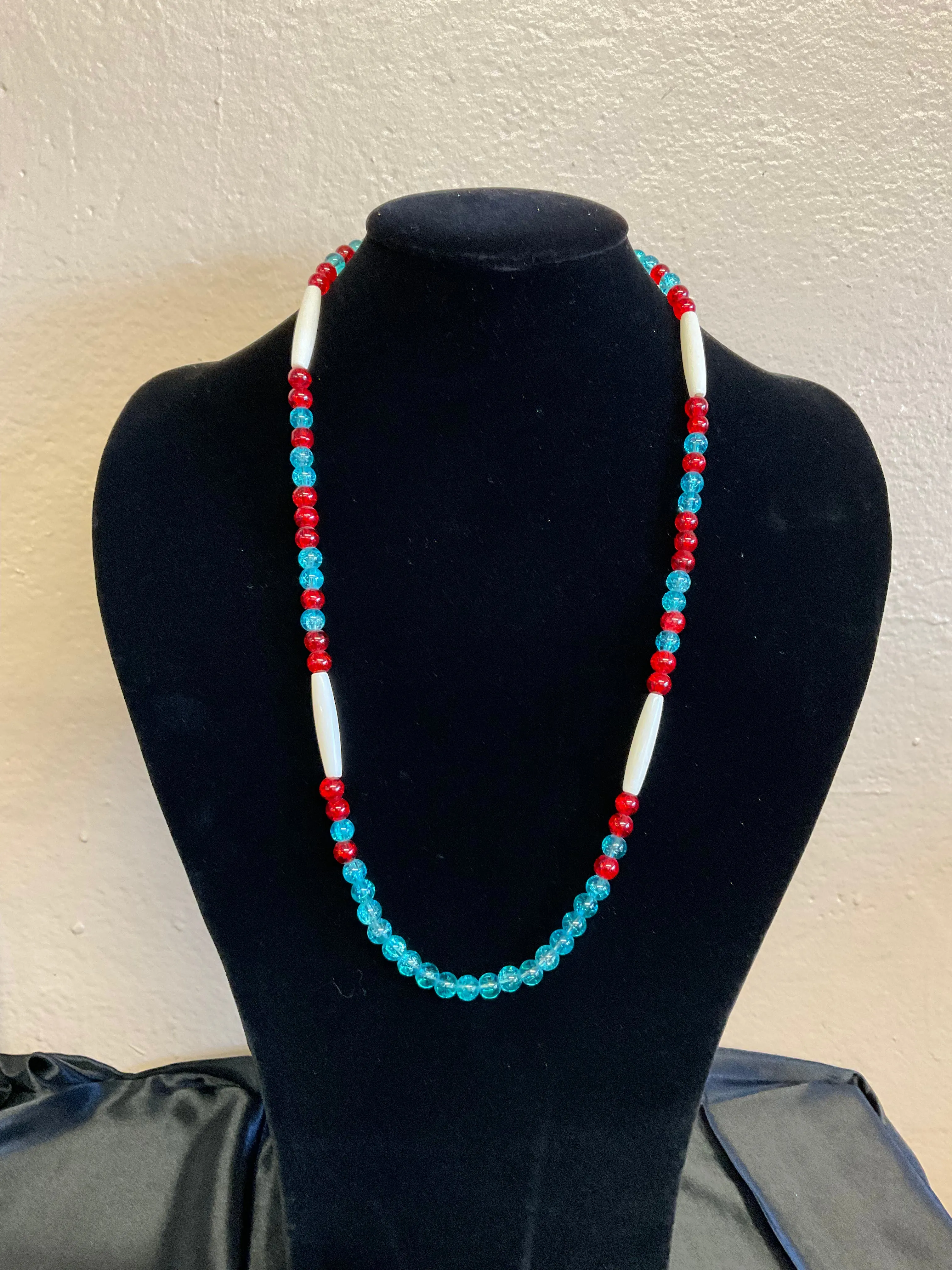 Hairpipe and Glass Beads Necklaces