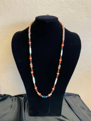 Hairpipe and Glass Beads Necklaces