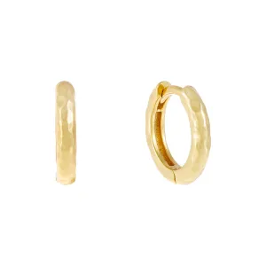 Hammered Huggie Earring