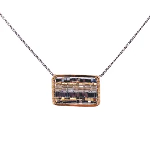 Hematite Block Necklace