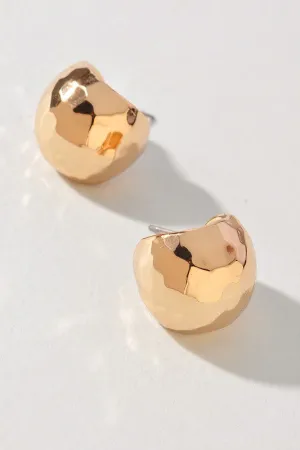 Hermie Huggie Gold Earrings