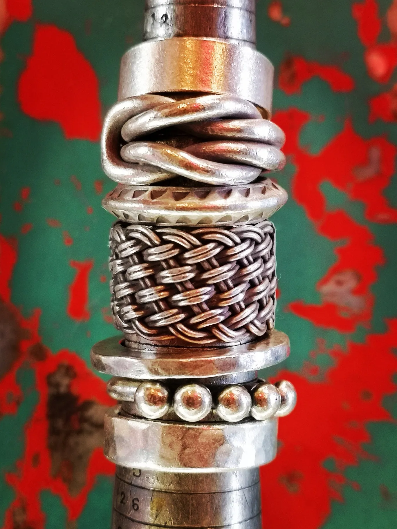 Hill tribe silver plain ring