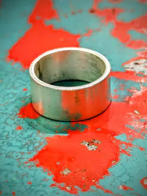 Hill tribe silver plain ring