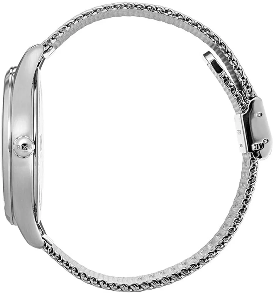 Hugo Boss Men's Governor Black Dial Mesh Bracelet Watch 1513601