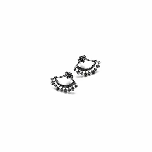 Hypoallergenic PAVÉ Ear Jacket Earrings in Gold, Rose Gold, and Silver