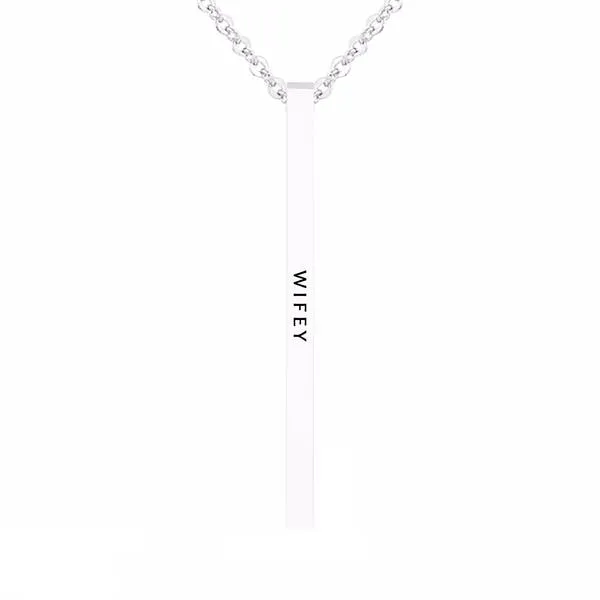 I'm "WIFEY" MESSAGE NECKLACE