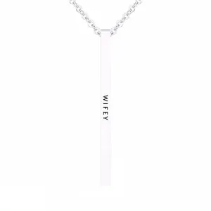 I'm "WIFEY" MESSAGE NECKLACE
