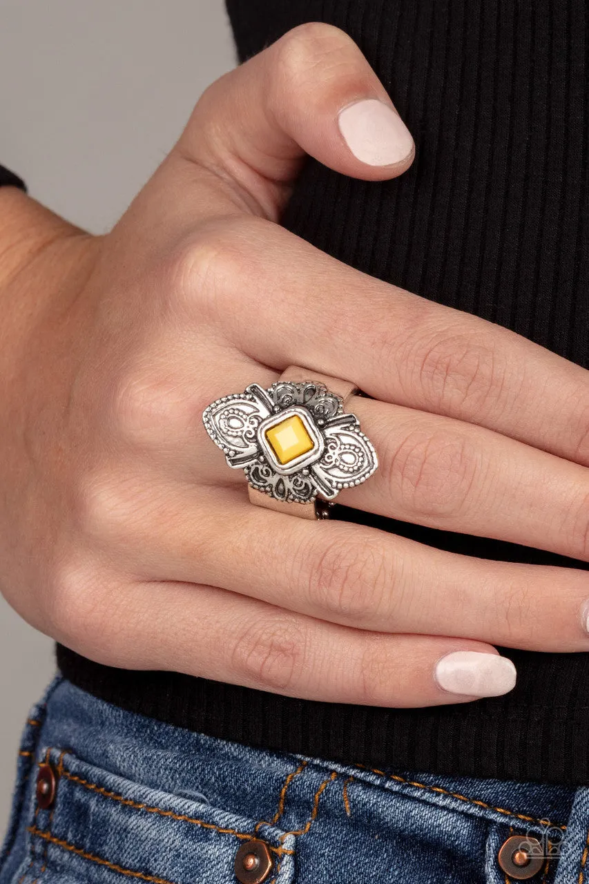 Impressive TREK Record Yellow Paparazzi Ring