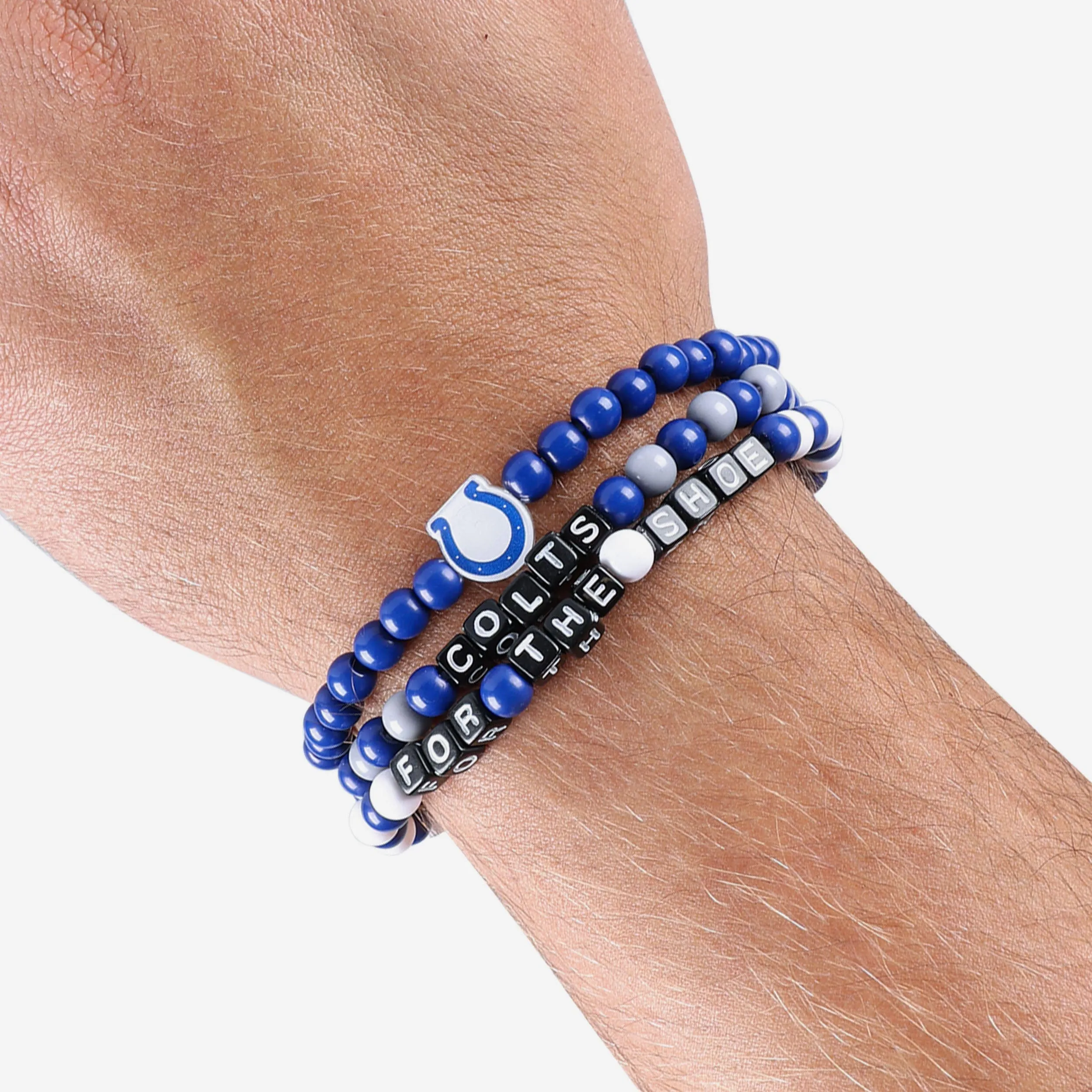 Indianapolis Colts 3 Pack Beaded Friendship Bracelet