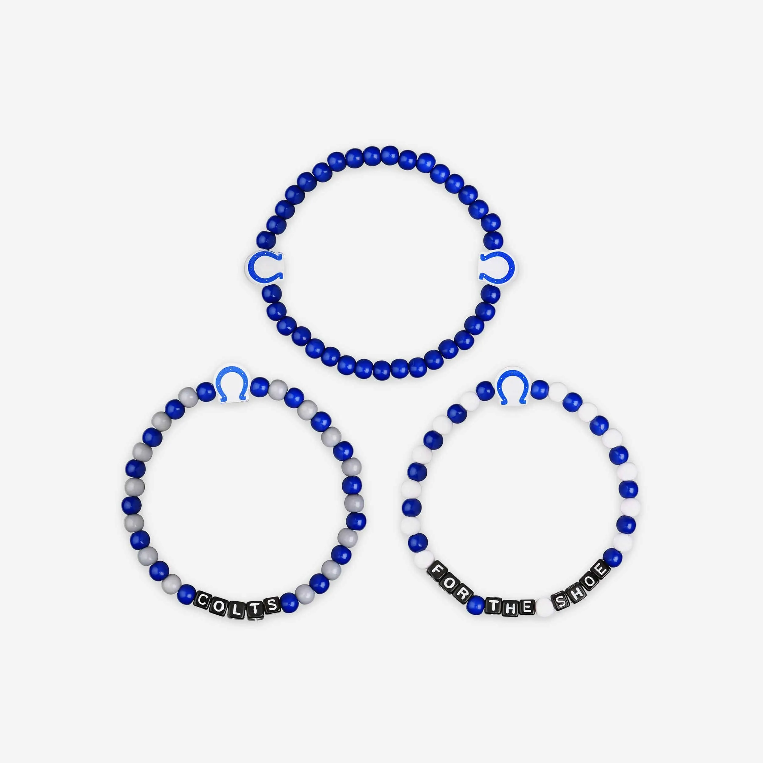 Indianapolis Colts 3 Pack Beaded Friendship Bracelet