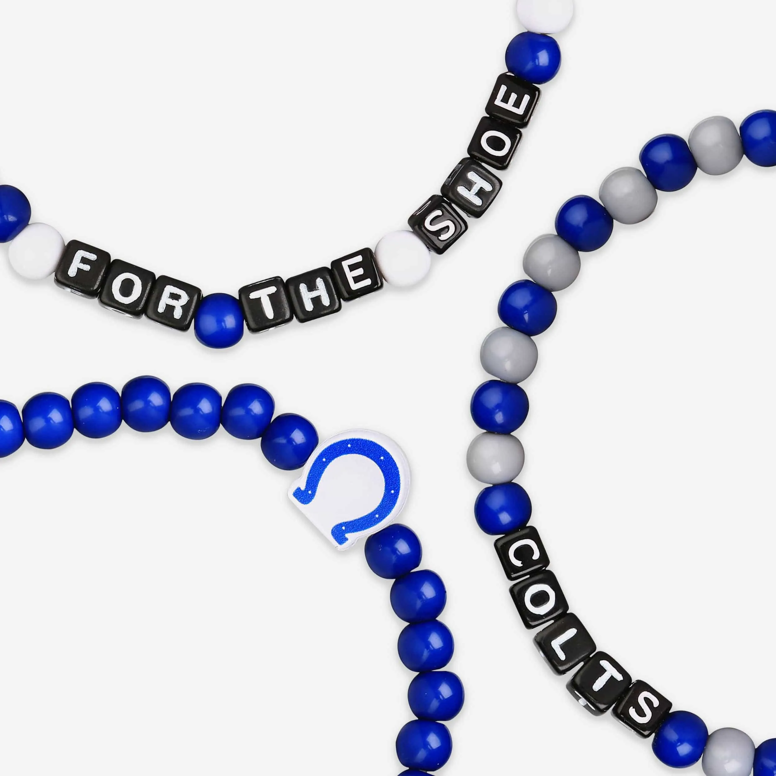 Indianapolis Colts 3 Pack Beaded Friendship Bracelet