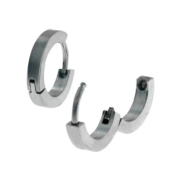 Inox Stainless Steel (2mm) Huggie Earrings