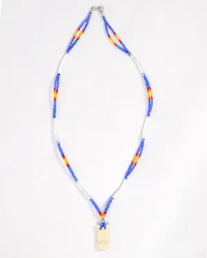 IREH Beaded Elk Tooth and Dentalium Necklace