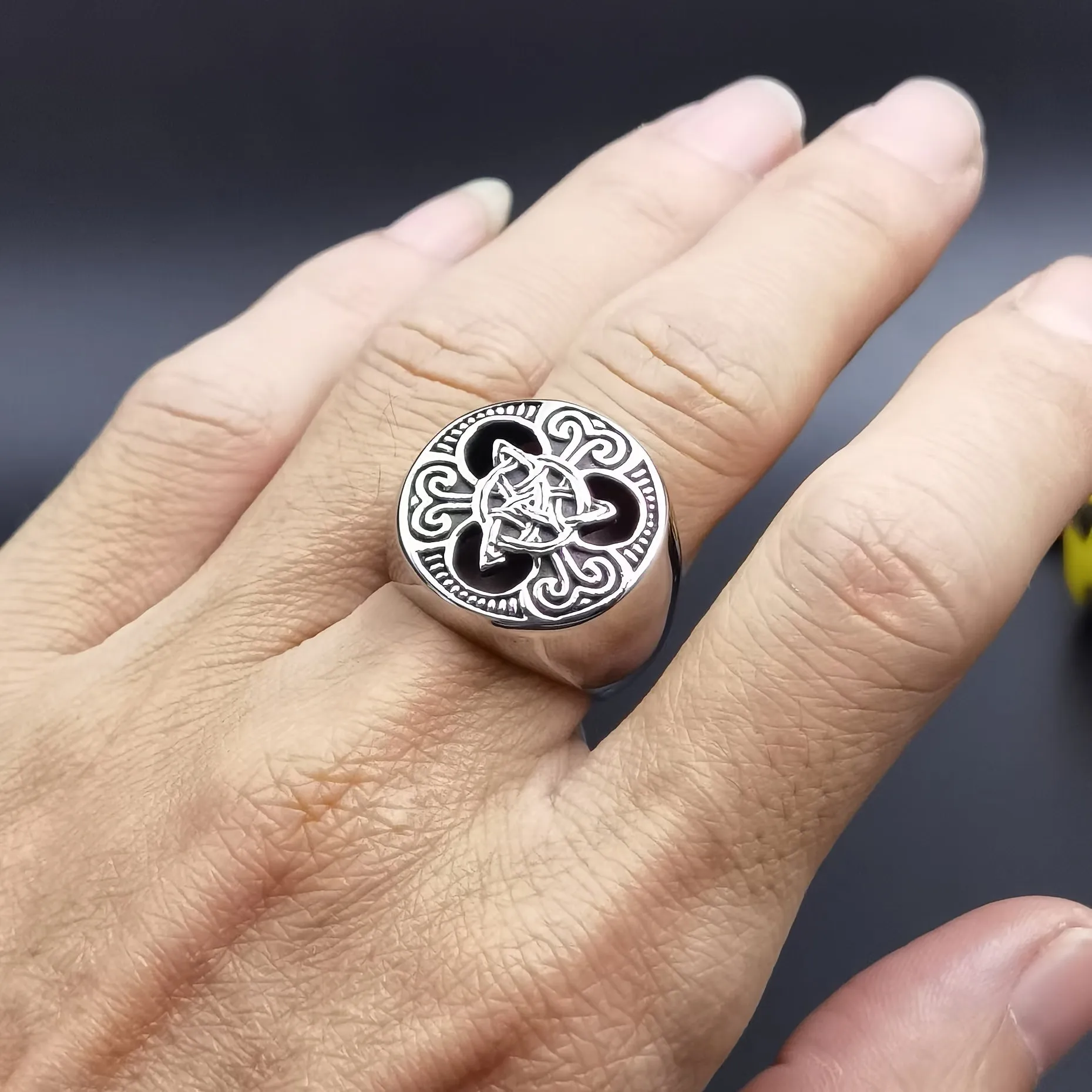 Ireland Knot Men's Ring 316L Stainless Steel Ring