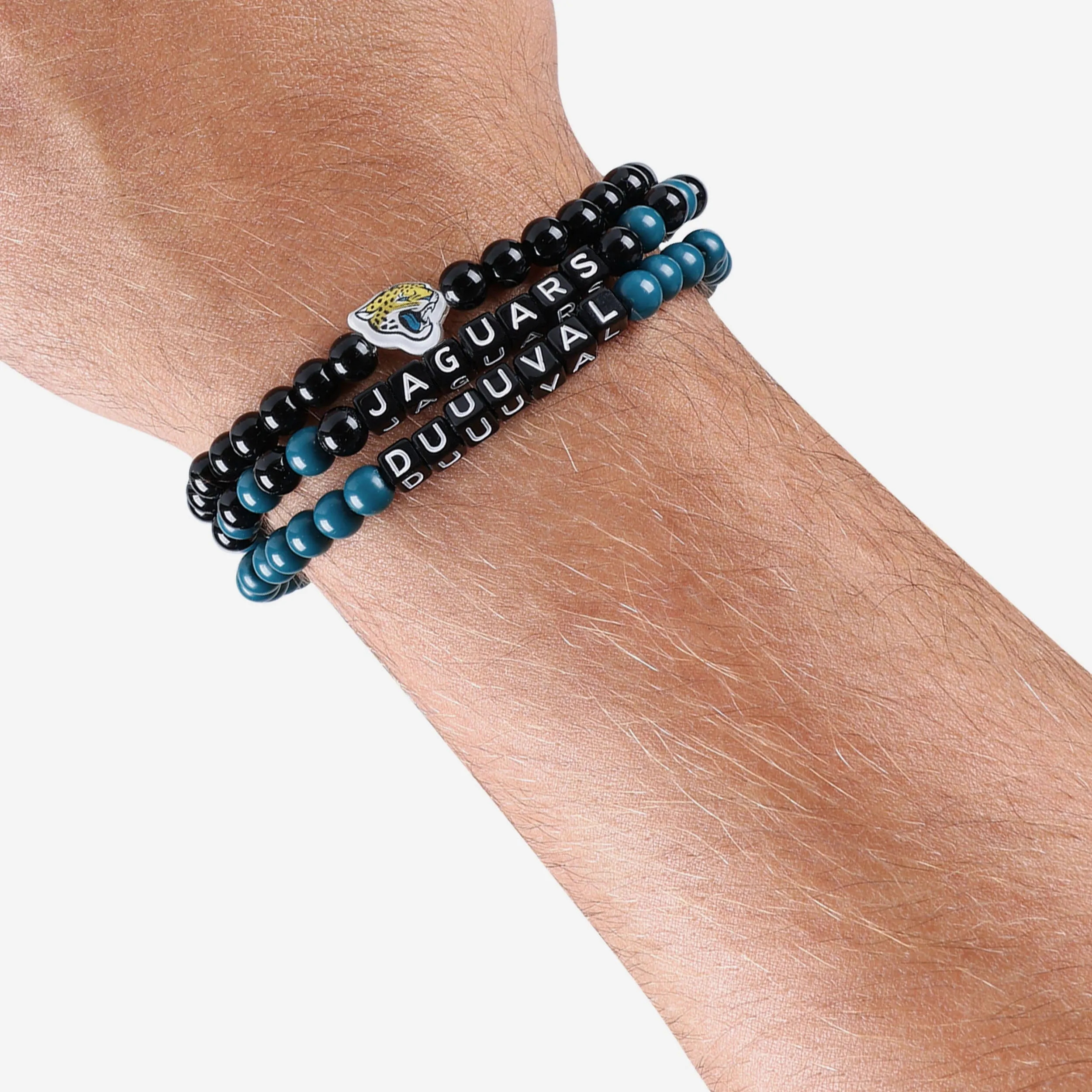 Jacksonville Jaguars 3 Pack Beaded Friendship Bracelet