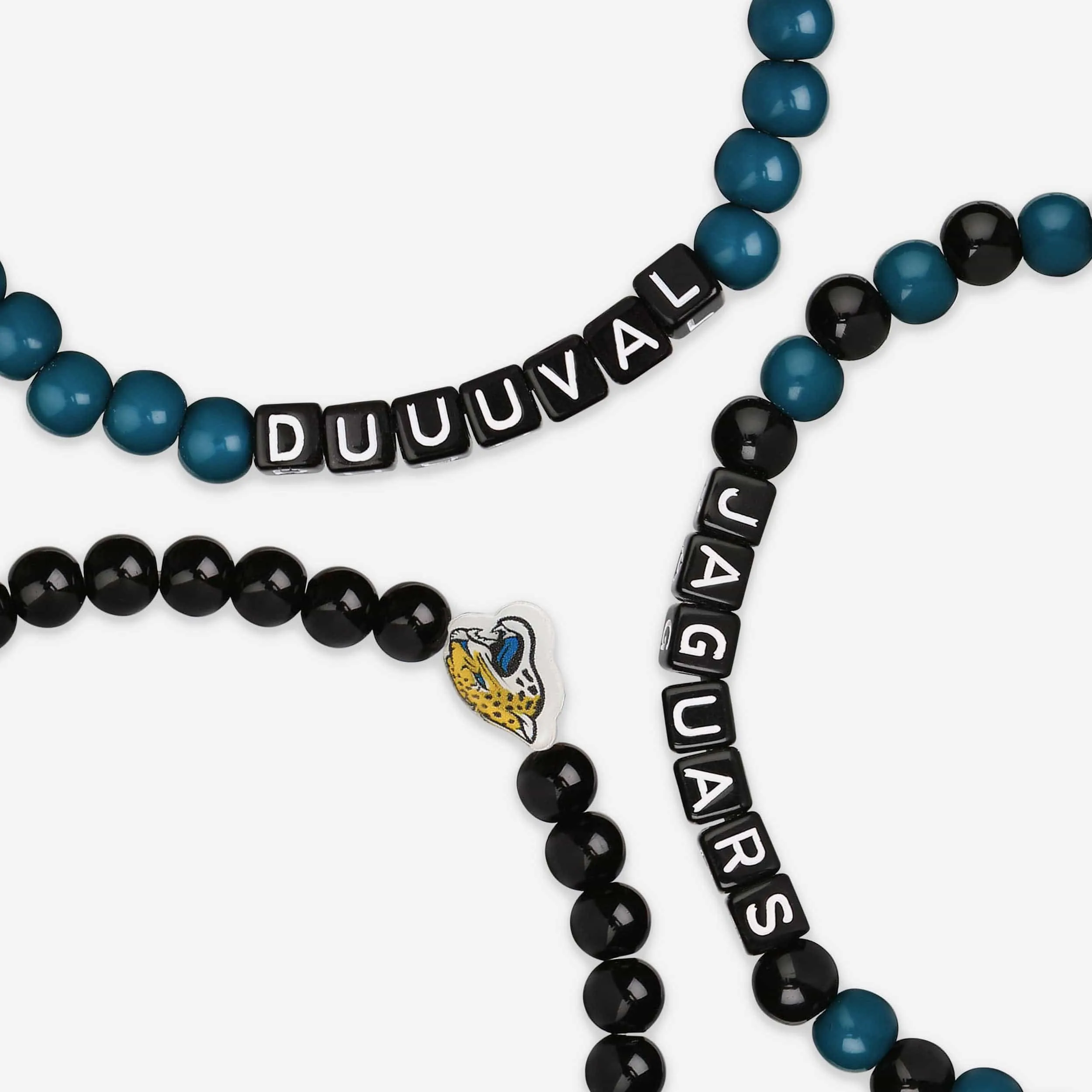 Jacksonville Jaguars 3 Pack Beaded Friendship Bracelet