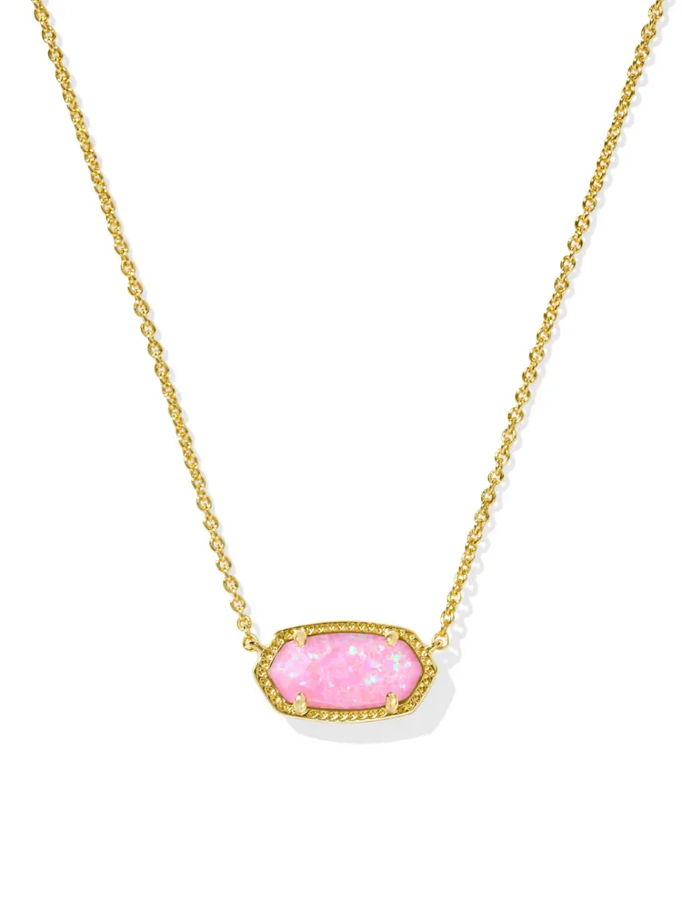 Kendra Scott Elisa Necklace - Gold & Carnation Opal