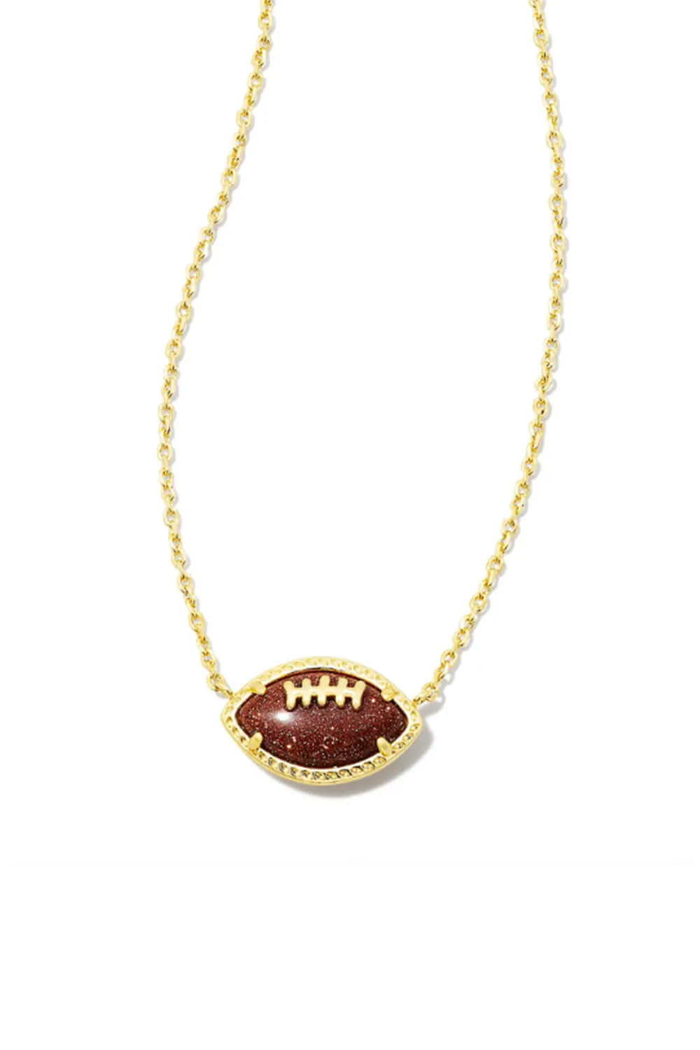 Kendra Scott Football Short Pendant Necklace in Gold | 9608856255