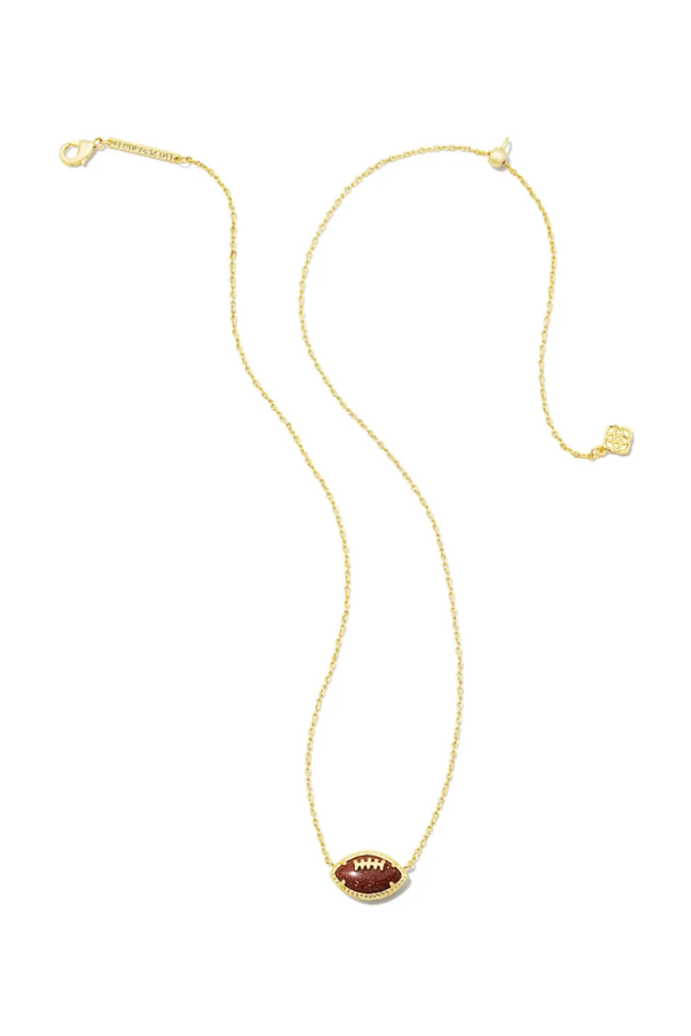 Kendra Scott Football Short Pendant Necklace in Gold | 9608856255